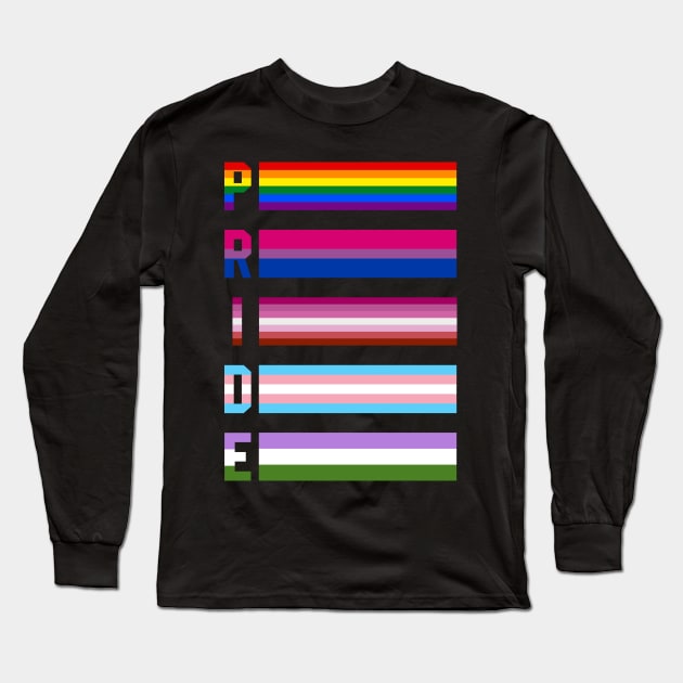 LGBT Pride Flags Long Sleeve T-Shirt by MilotheCorgi